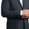 CINCH NAVY PLAID SPORT COAT - MENCOATS   - MWJ1931002