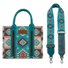 WRANGLER AZTEC PATTERN TEAL PRINT - LADIES PURSES  - WG2209-8120STQ
