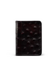 TECOVAS OSTRICH BIFOLD BLACK CHERRY - ACCESSORIES WALLET  - 30560BCH