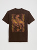 WRANGLER RAWHIDE BROWN PRINT - MENS TEE  - 112372850