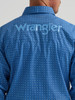 WRANGLER BLUE LOGO SNAP PRINT - MENS SHIRT  - 112374858