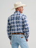 WRANGLER CHECOTAH CLASSIC FIT BLUE - MENS SHIRT  - 112374917