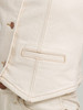 WRANGLER VINTAGE WHITE DENIM VEST - LADIES VESTS  - 112375255