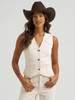 WRANGLER VINTAGE WHITE DENIM VEST - LADIES VESTS  - 112375255