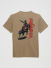 WRANGLER DESERT TAUPE BUCKING BRONCO - MENS TEE  - 112372938
