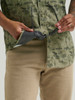 WRANGLER PERFORMANCE OLIVINE PRINT - MENS SHIRT  - 112375130