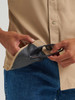 WRANGLER PERFORMANCE TRAVERTINE SOLID - MENS SHIRT  - 112375133