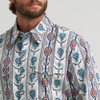 WRANGLER CHECOTAH CLASSIC FIT GREY - MENS SHIRT  - 112374908
