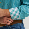 WRANGLER GEORGE STRAIT TROUBADOUR TEAL - MENS SHIRT  - 112374597