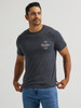 WRANGLER JET BLACK HEATHER VIVAN TEE - MENS TEE  - 112372808