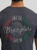 WRANGLER JET BLACK HEATHER VIVAN TEE - MENS TEE  - 112372808