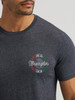 WRANGLER JET BLACK HEATHER VIVAN TEE - MENS TEE  - 112372808