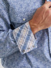 WRANGLER GEORGE STRAIT BLUE PRINT - MENS SHIRT  - 112374584