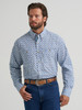 WRANGLER GEORGE STRAIT WHITE BLUE PRINT - MENS SHIRT  - 112374583