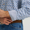 WRANGLER GEORGE STRAIT WHITE BLUE PRINT - MENS SHIRT  - 112374583