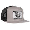LAZY J RANCH WEAR SILVER & BLACK 4" ELEVATION - HATS CAP  - SILBLK4WILL