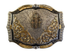 MONTANA SILVERSMITHS TRIPLE CROSS CRACKED EARTH - ACC BUCKLE  - 43810-855