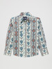 WRANGLER CHECOTAH GREY MULTI PRINT - KIDS BOYS SHIRT - 112374918