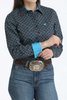 CINCH NAVY GEOMETRIC PRINT - LADIES SHIRT  - MSW9164261