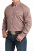 CINCH PINK GEOMETRIC PRINT - MENS SHIRT  - MTW1106017