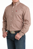 CINCH LIGHT BROWN WEAVE PRINT - MENS SHIRT  - MTW1106022