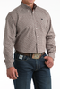 CINCH LIGHT BURGUNDY GEOMETRIC PRINT - MENS SHIRT  - MTW1106025