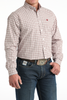 CINCH WHITE PLAID PRINT - MENS SHIRT  - MTW1106015