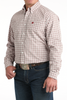 CINCH WHITE PLAID PRINT - MENS SHIRT  - MTW1106015