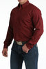 CINCH BURGUNDY 50'S BROADCLOTH - MENS SHIRT  - MTW1347149