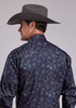 STETSON MIDNIGHT SKY PAISLEY SNAP - MENS SHIRT  - 11-001-0425-1071 BU