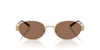 TORY BURCH MILLER METAL OVAL GOLD/BROWN - SUNGLASS TORY BURCH  - 6116336273