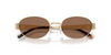 TORY BURCH MILLER METAL OVAL GOLD/BROWN - SUNGLASS TORY BURCH  - 6116336273