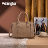WRANGLER BROWN AZTEC  TOOLED PRINT - LADIES PURSES  - WG226-8120TN
