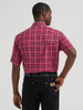 WRANGLER WRINKLE RESIST RED PLAID - MENS SHIRT  - 112374878