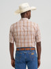WRANGLER WRINKLE RESIST BROWN PLAID - MENS SHIRT  - 112374892