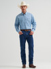 WRANGLER GEORGE STRAIT BABY BLUE CROSS - MENS SHIRT  - 112374582