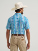 WRANGLER PERFORMANCE CHECOTAH TURQUOISE - MENS POLO  - 112375251