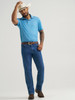 WRANGLER PERFORMANCE POLO AIRY BLUE - MENS POLO  - 112375252
