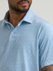 WRANGLER PERFORMANCE POLO VALLARTA BLUE - MENS POLO  - 112375277