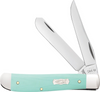 CASE SMOOTH SEAFOAM GREEN G-10 MINI - ACC KNIVES  - 18101