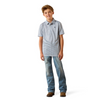 ARIAT ALL OVER PRINT WHITE SOUTHWEST - KIDS BOYS SHIRT - 10071206
