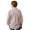 ARIAT TIERNAN WHITE GEO PRINT - KIDS BOYS SHIRT - 10071174