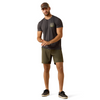 ARIAT STRIPE PATRIOTIC BADGE GREY - MENS TEE COR - 10073964
