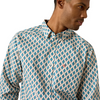 ARIAT JAZIEL FITTED WHITE SOUTHWEST - MENS SHIRT  - 10071036
