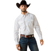 ARIAT TERENCE CLASSIC FIT WHITE GEO - MENS SHIRT  - 10071722