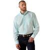 ARIAT WF SOLID PINPOINT ANGEL BLUE - MENS SHIRT  - 10071537