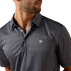ARIAT SKY ROCKET PINWHEEL GEO PRINT - MENS POLO  - 10071494
