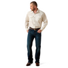 ARIAT WF PINPOINT OXFORD OFF WHITE - MENS SHIRT  - 10071106