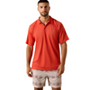 ARIAT AC CLASSIC FIT POLO PAPRIKA - MENS POLO  - 10071428