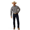 ARIAT PRO SERIES THERON GREY STRIPE - MENS SHIRT  - 10071725
